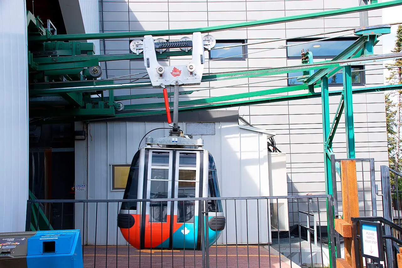 The upper terminal building of the Banff Gondola on the summit of Sulphur Mountain