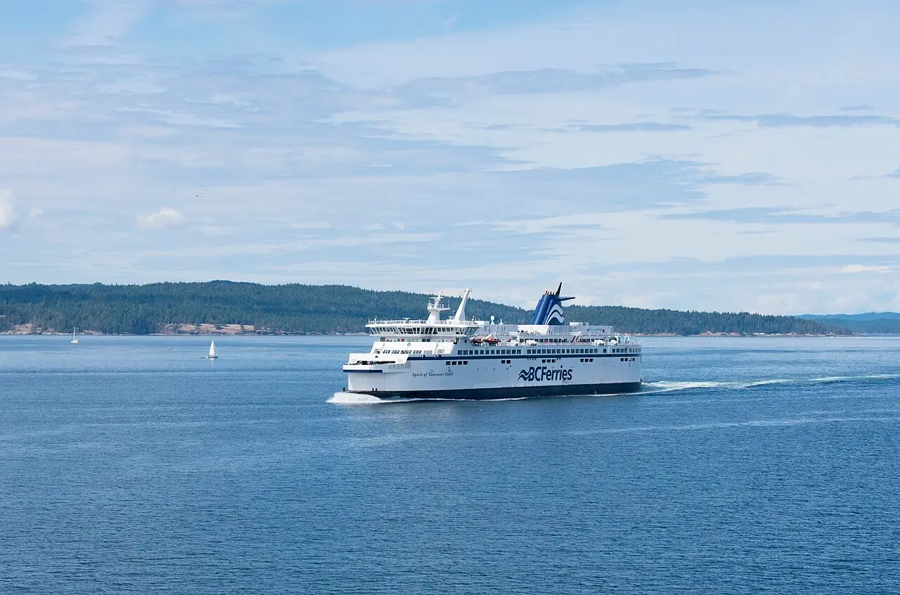 BC Ferries Spirit of Vancouver Island sailing on open water