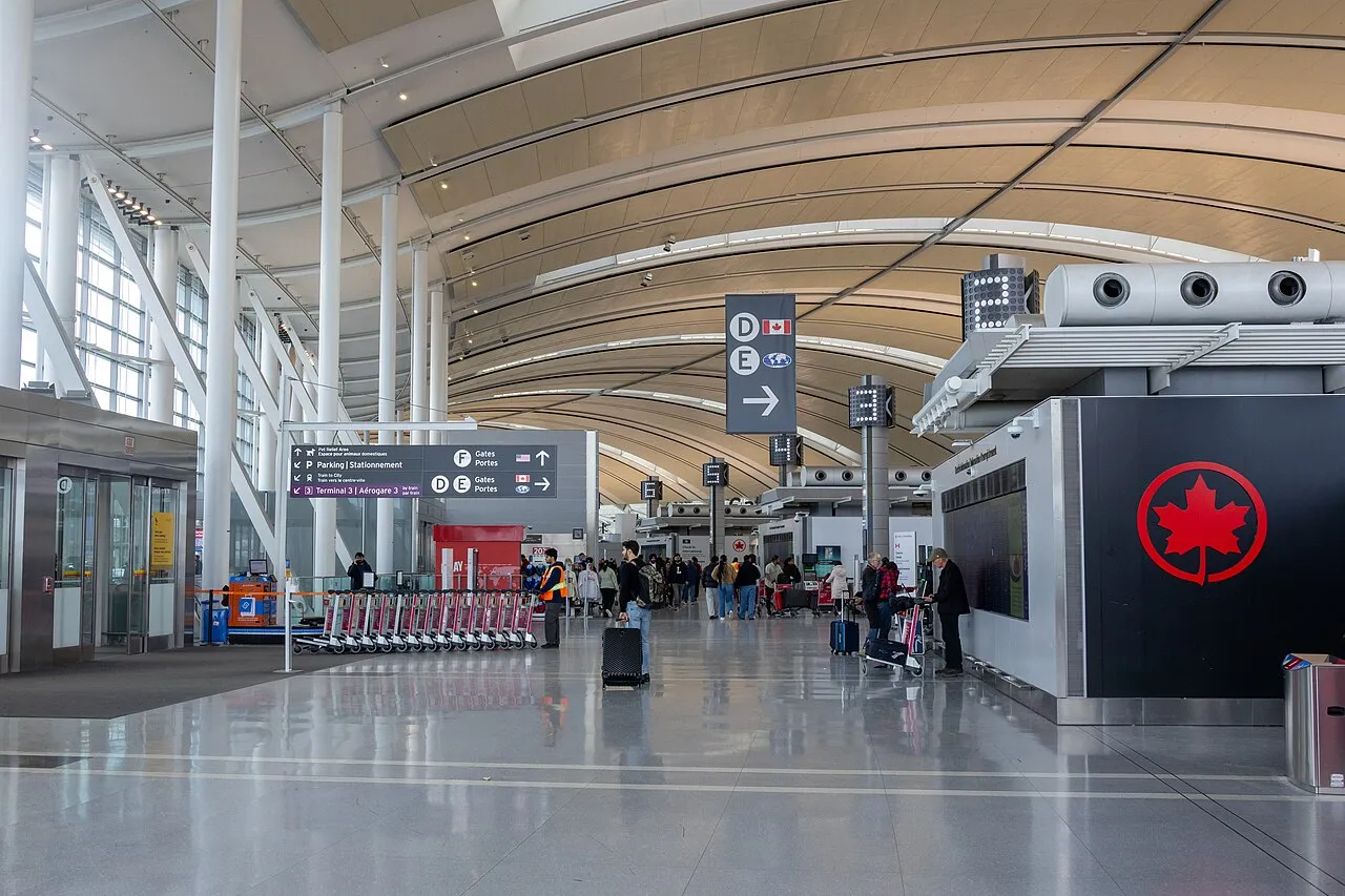 Exterior of Terminal 1 at Toronto Pearson International Airport