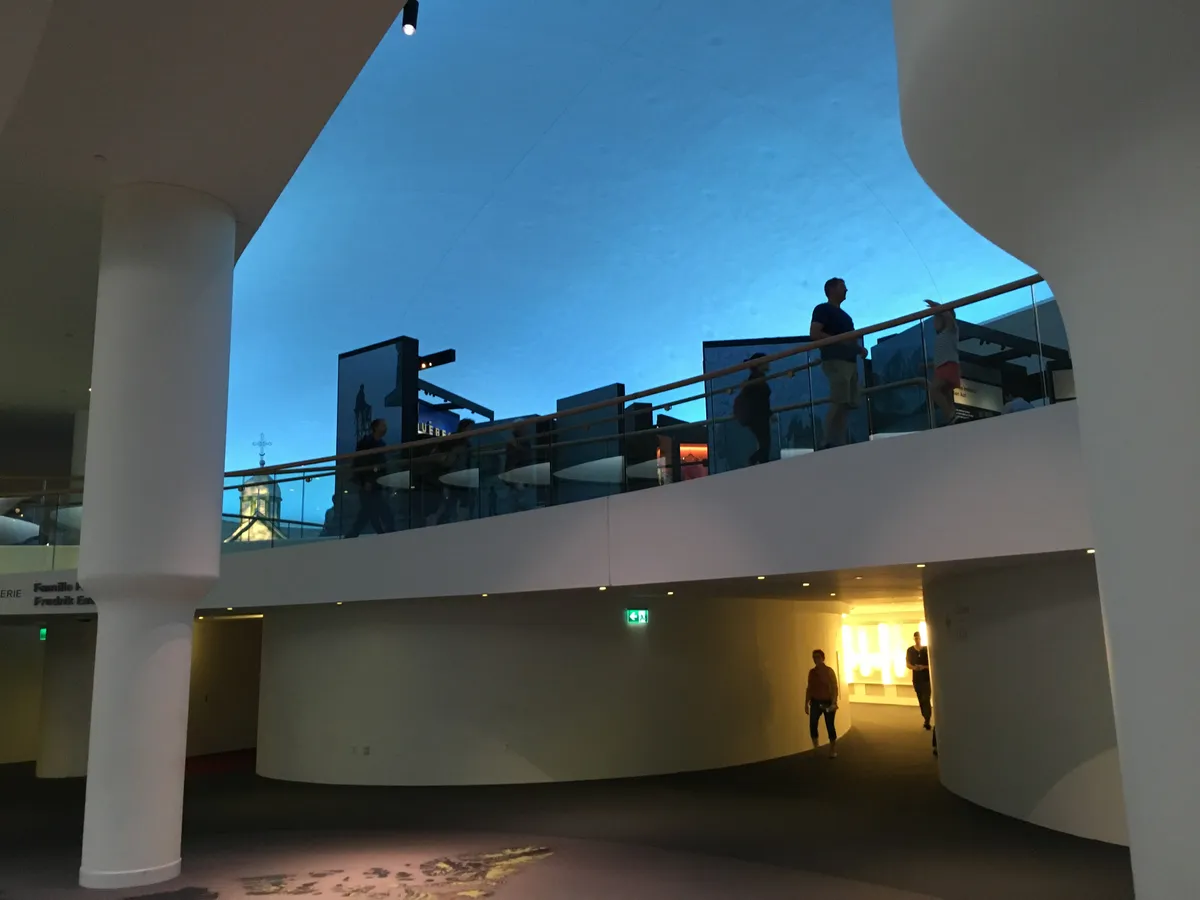 The curved, wave-like facade of the Canadian Museum of History in Gatineau