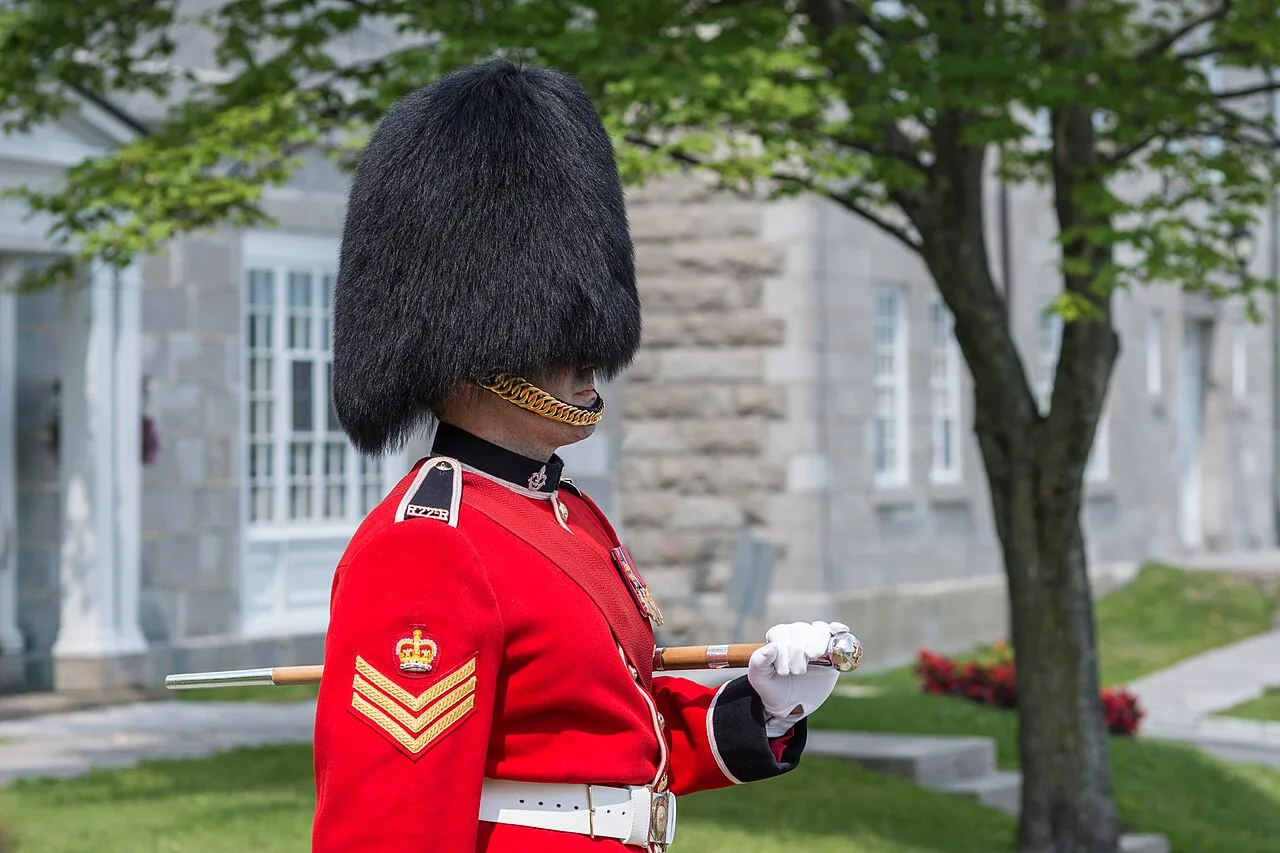 The Changing of the Guard ceremony at the Citadelle of Quebec