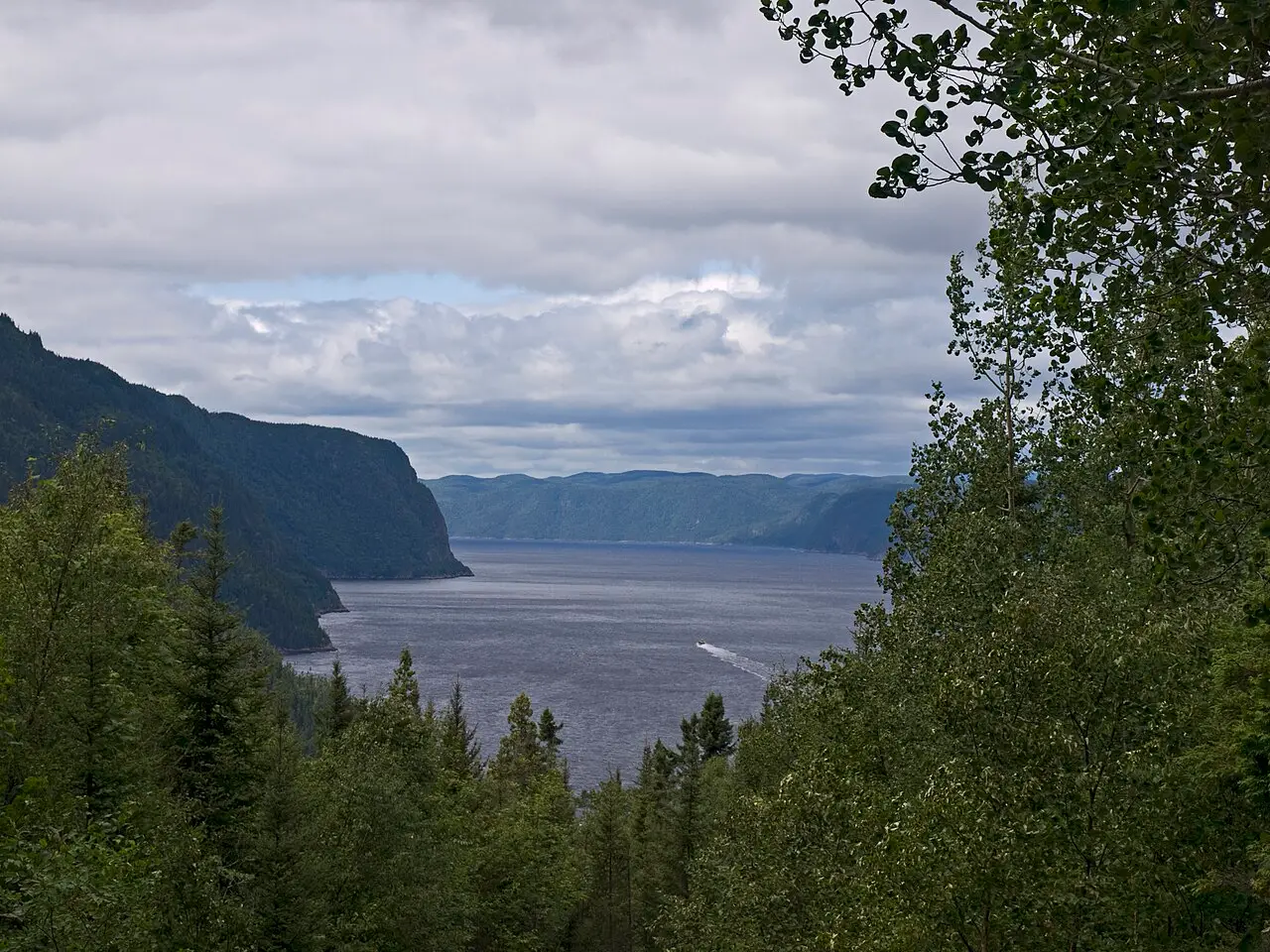 The Saguenay Fjord seen from a lookout near L'Anse-Saint-Jean