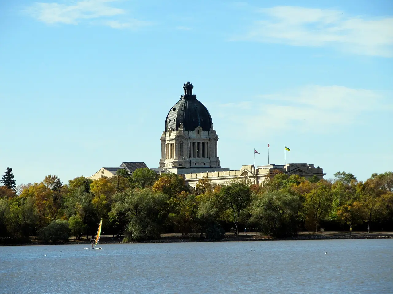 The Saskatchewan Legislative Building seen from the southeast