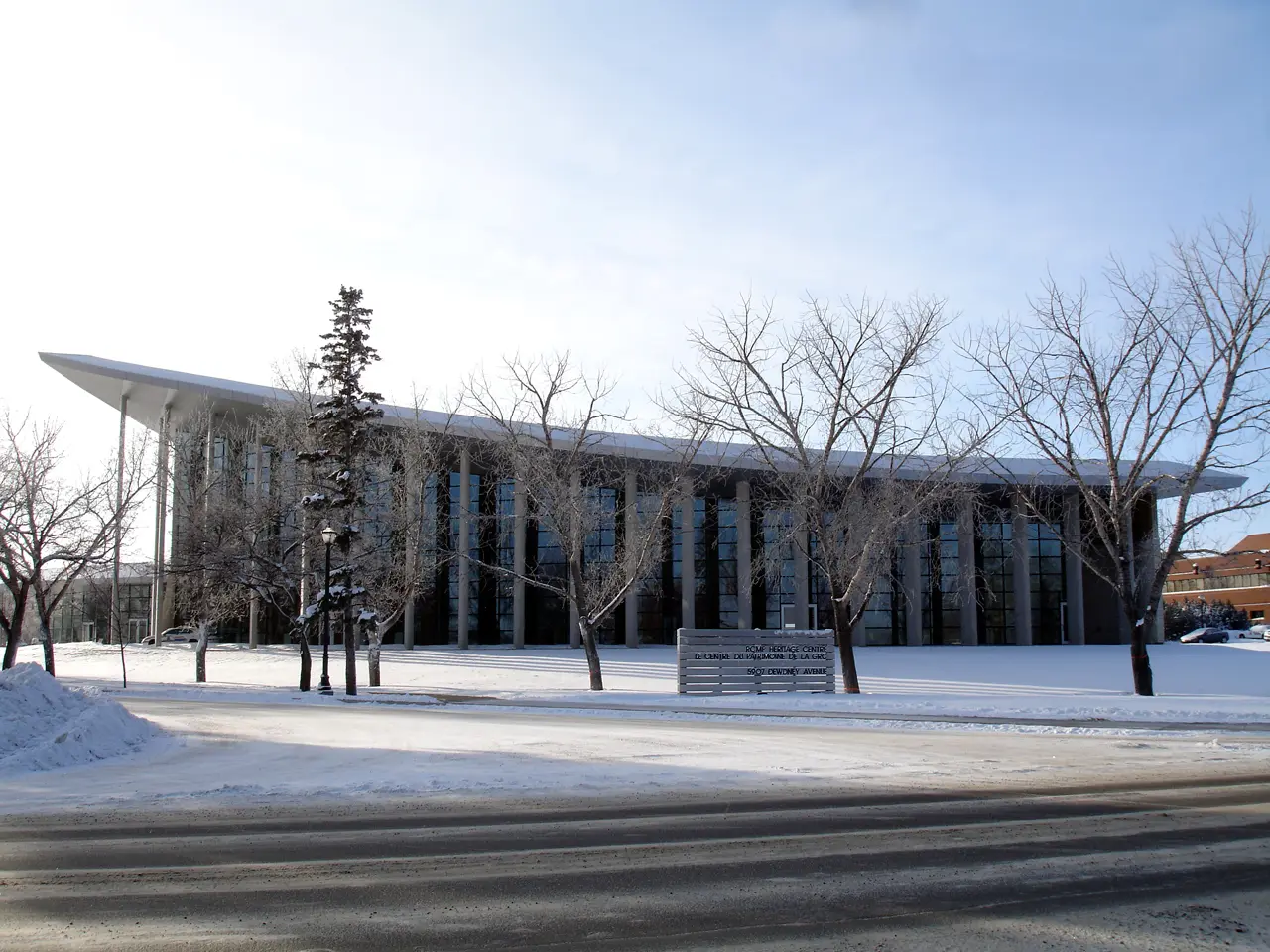 Exterior of the RCMP Heritage Centre building in Regina