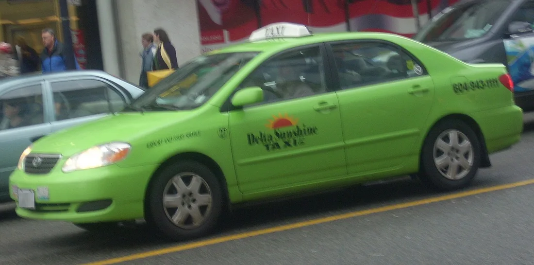A Vancouver taxi cab
